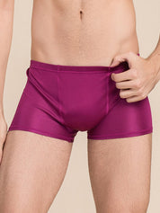 SilkSilky US Silk Knitted Mens Underwear Wine 001