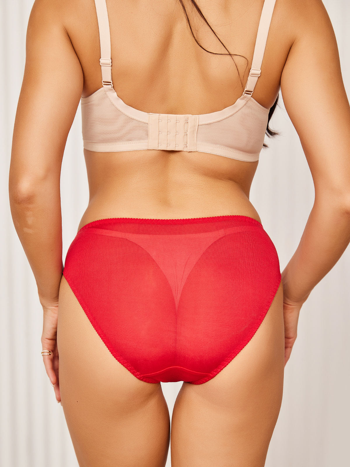 Lace Low Waist Silk Knitted Panty (Bra NOT Included)