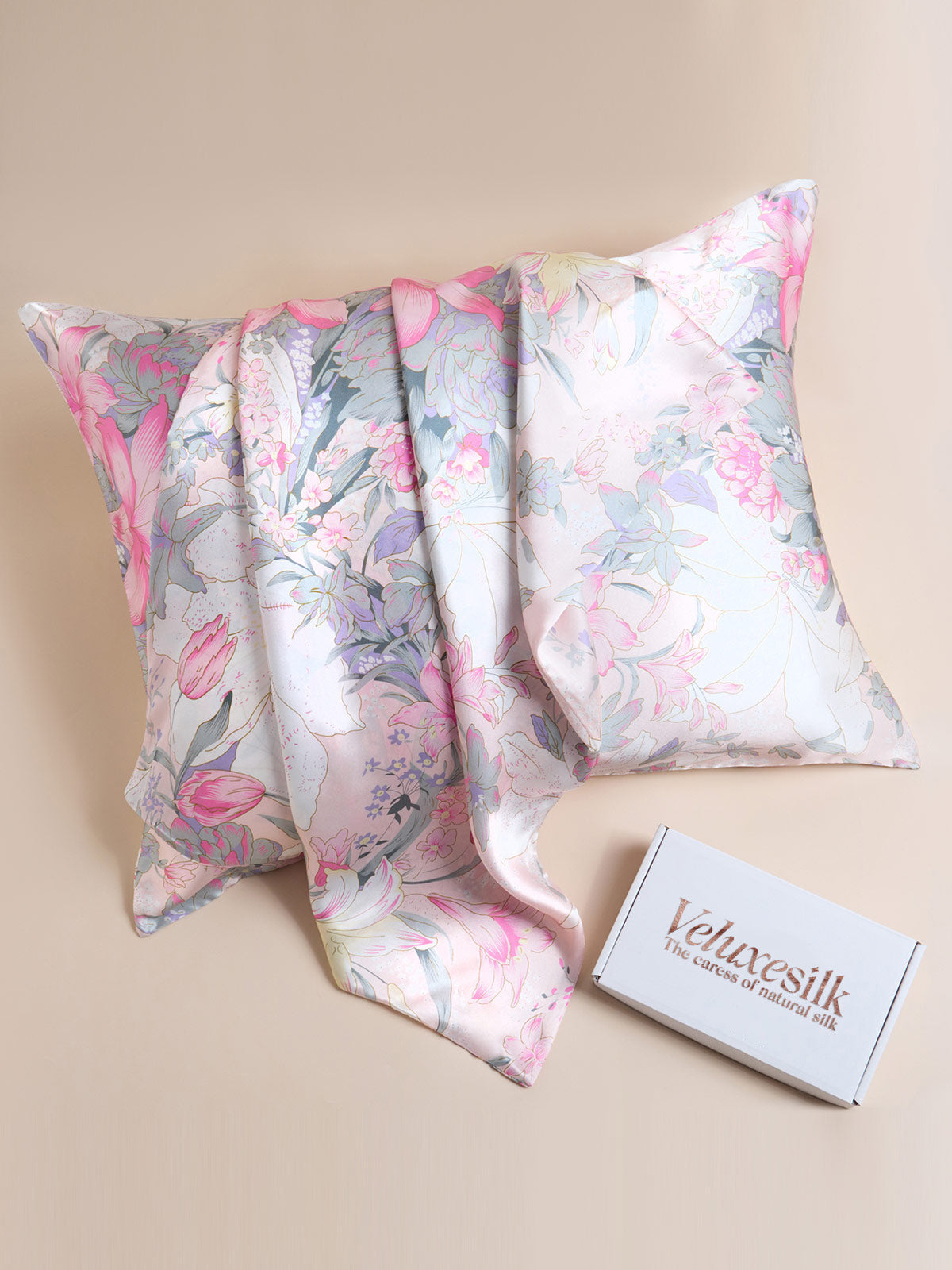 Clearance - 100% Mulberry Silk Pillowcase - Lily