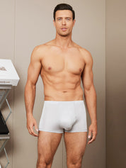 3Pcs Men‘s Silk Knitted Boxer Briefs Underwear