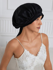 Pure silk Elegant Sleep Cap with Long Ribbons