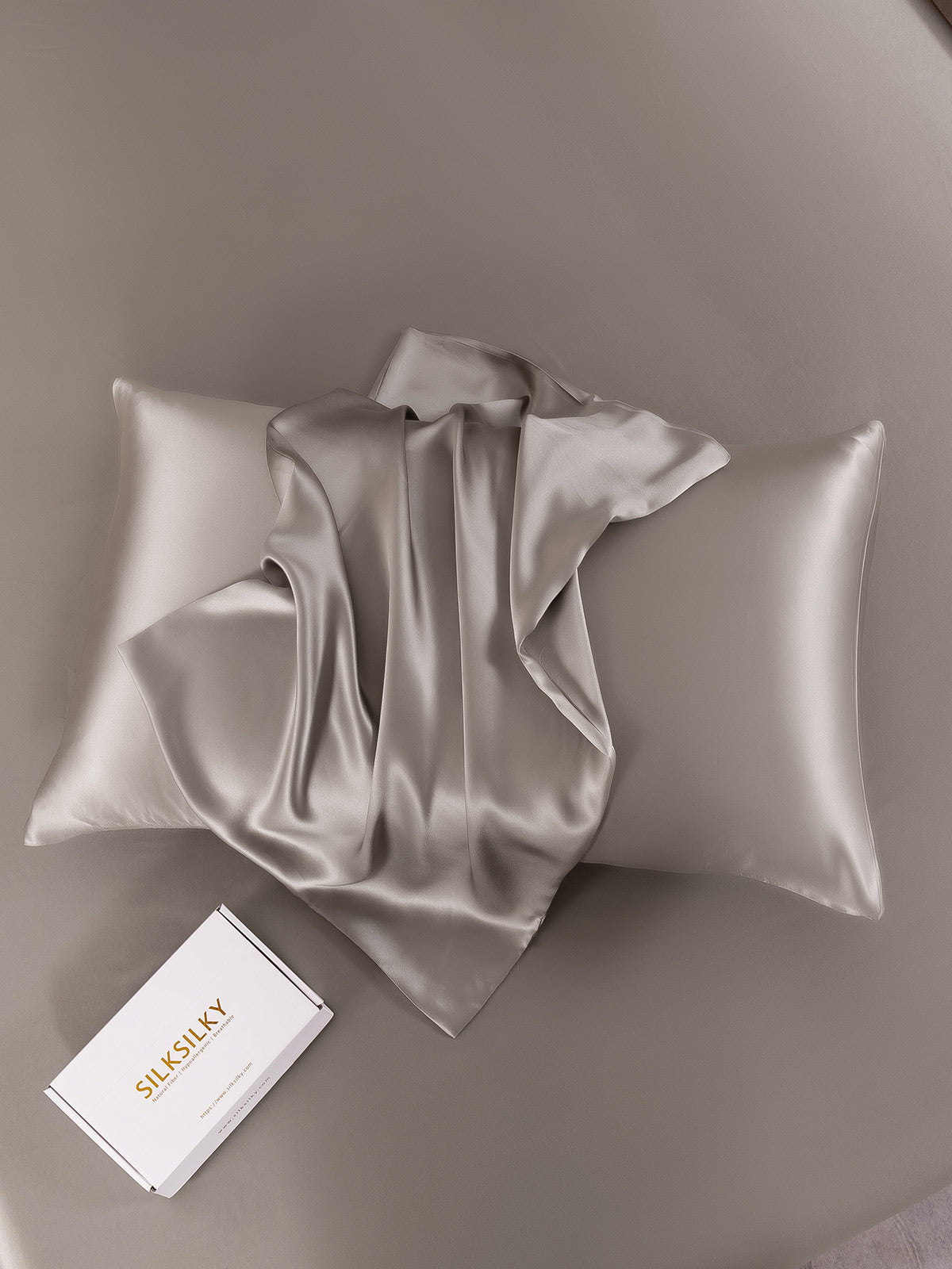 100% Mulberry Silk Pillowcase - Hidden Zipper