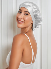 SilkSilky US Pure Silk Sleep Cap Silver 001