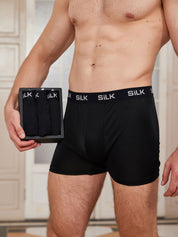 SilkSilky US Silk Knitted Mens Underwear Black 001