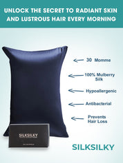 30Momme Luxurious 100% Silk Pillowcase - Hidden Zipper