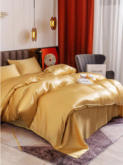 Silk Bed Set - Cooling all Night in Hot Summer (4Pcs Set)