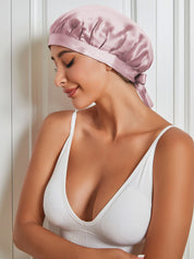 SilkSilky US Pure Silk Sleep Cap PaleMauve 001