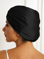 Pure Silk Double Layer Night Turban Sleep Cap