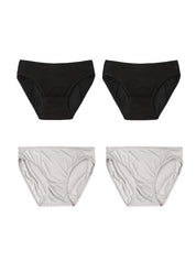 4Pcs Comfortable Mulberry Silk Kitted Panties (Bra NOT Included)