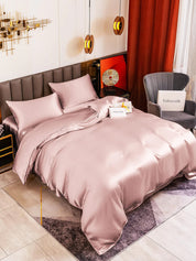 Silk Bed Set - Cooling all Night in Hot Summer (4Pcs Set)